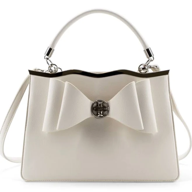 Vegan Leather Structured Crossbody Bag