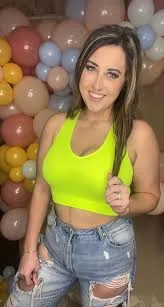 Ribbed Racerback Crop Top- Neon Lime