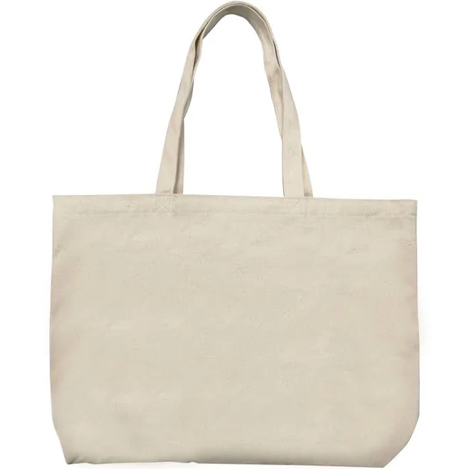 Make Market Natural Canvas Tote Bag