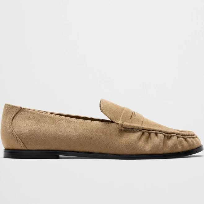 Women's Vegan Leather Gathered Loafer