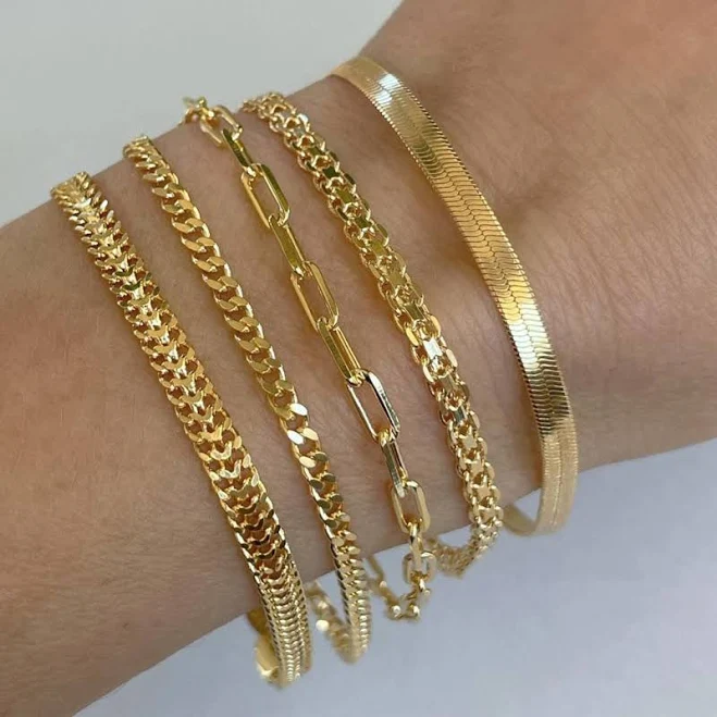 18K Gold Filled Minimalist Bracelet