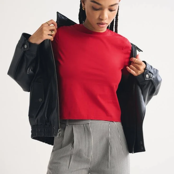Abercrombie & Fitch Women's Essential Body-Skimming Tee