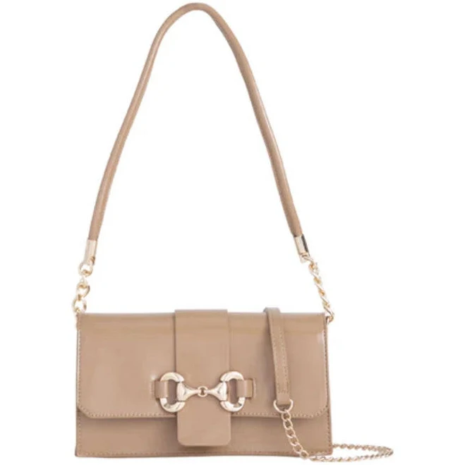 Faux Leather Clutch Bag