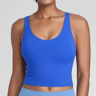 CRZ YOGA Women's Butterlift Racerback Tank with Built-in Bra