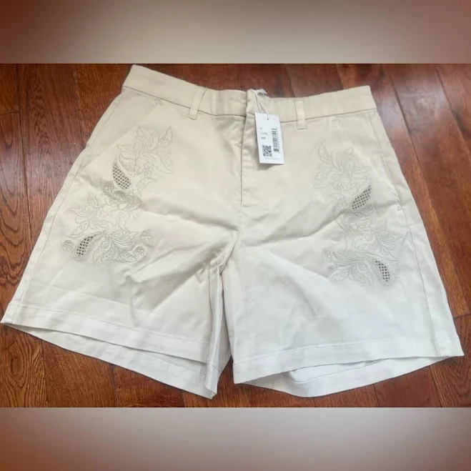Embroidered Shorts