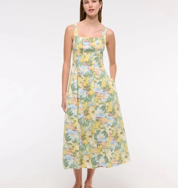 Abercrombie & Fitch Women's Mila Stretch Midi Dress