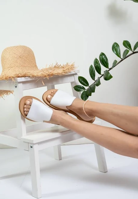 Greek Leather Flat Sandals