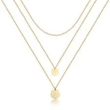 Gold Layered Coin Necklace Set