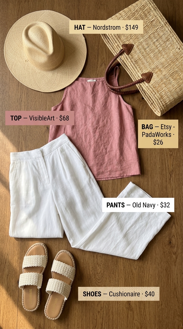 Airy sky blue boat neck top with white palazzo pants for summer Boat Neck outfits for women 2026.