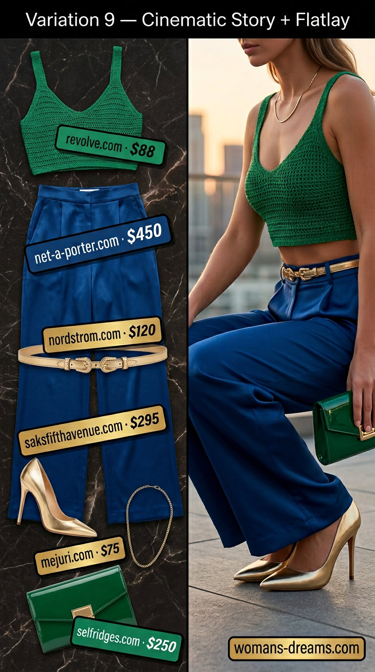 Glamorous Crochet Outfits 2026 Coral slip skirt with white crochet crop top for glamorous summer date night outfits 2026.