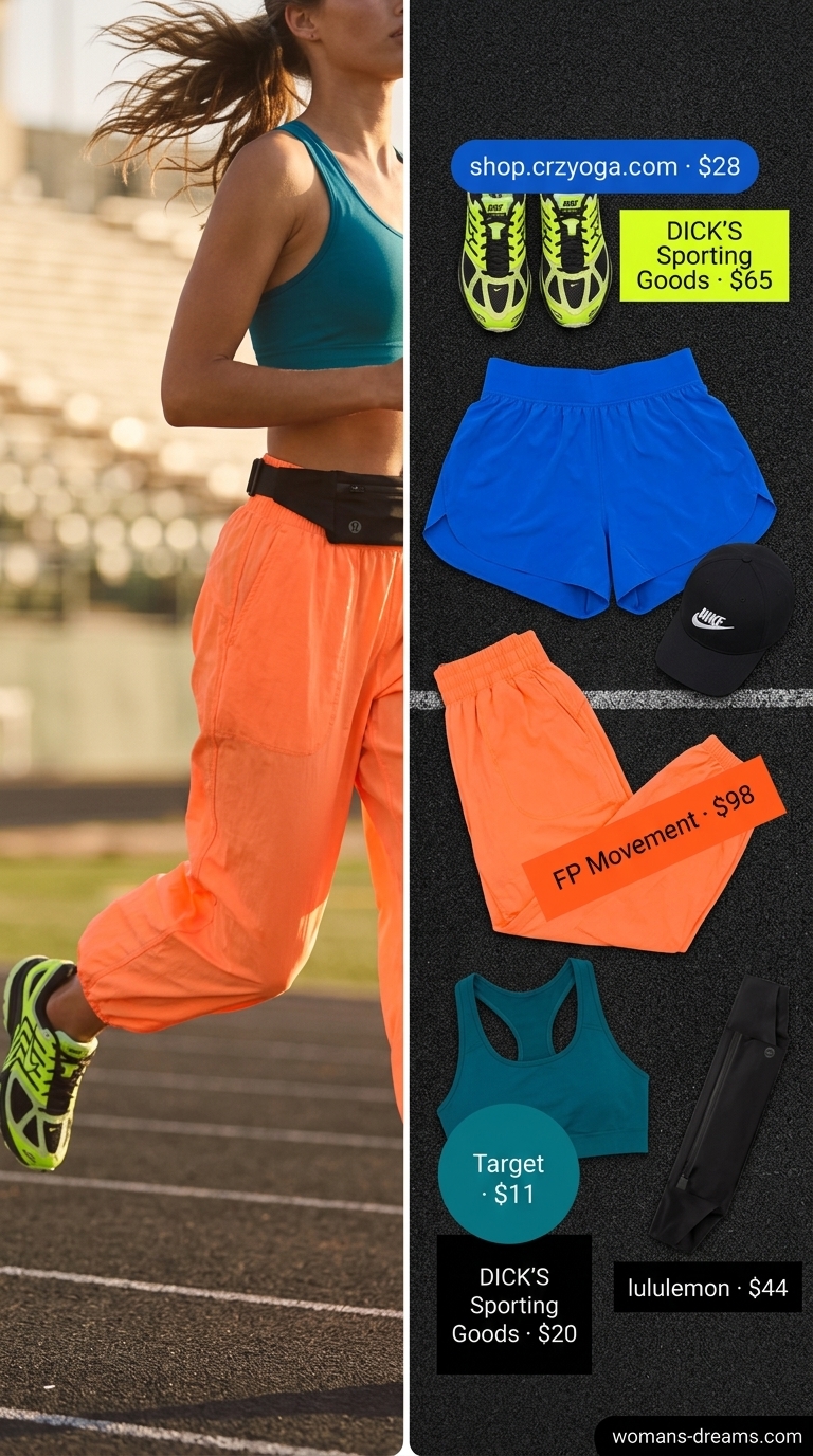 Vibrant electric blue and neon yellow summer matching set activewear for women 2026, perfect for outdoor running and track workouts.