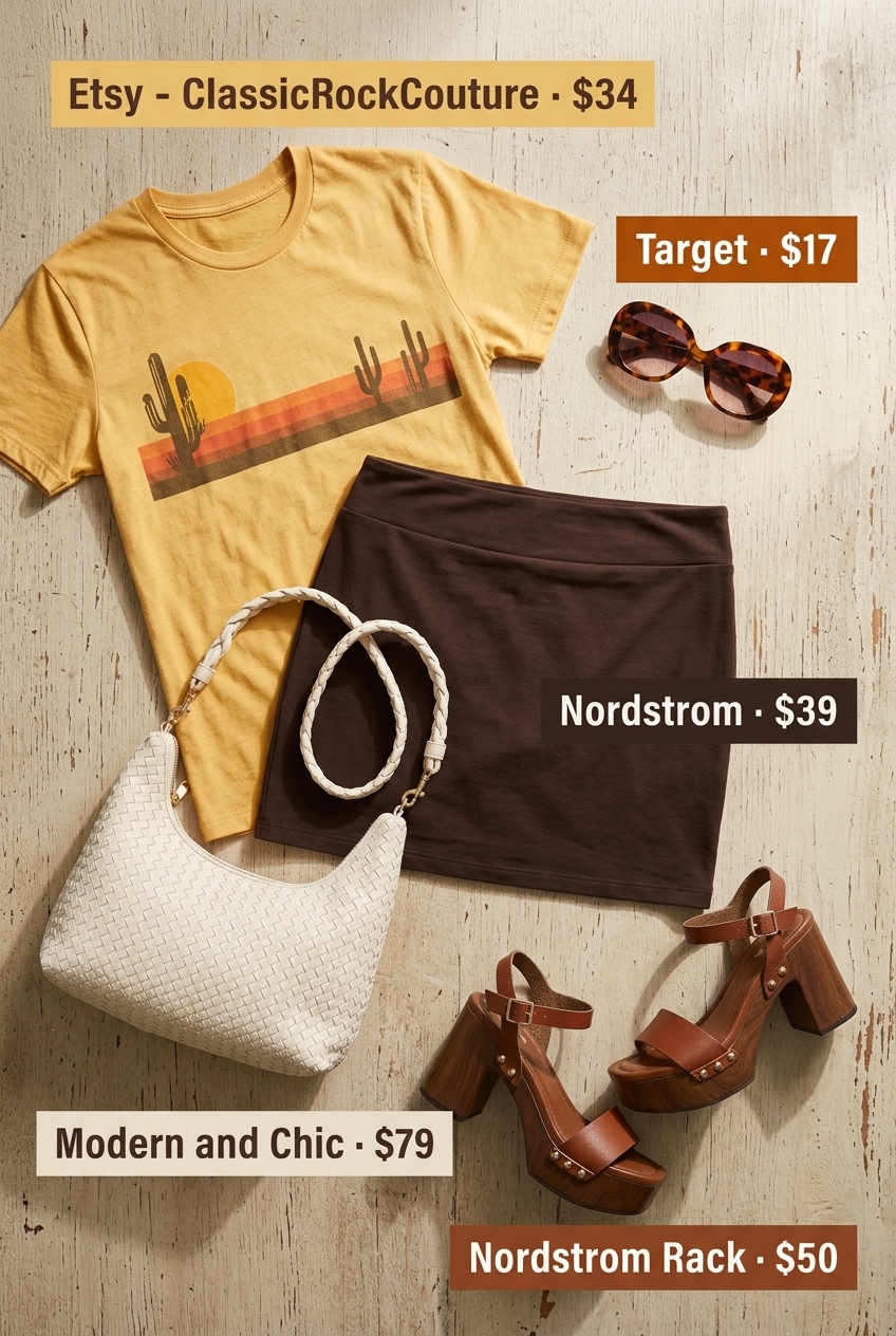 Retro denim ultra-mini skirt outfit for women 2026, ideal for casual hangouts and festivals.