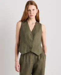 vest 100% European Linen Vest Quince $60