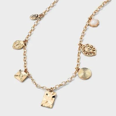 accessory A New Day Gold Chain Charm Necklace Target $10.87