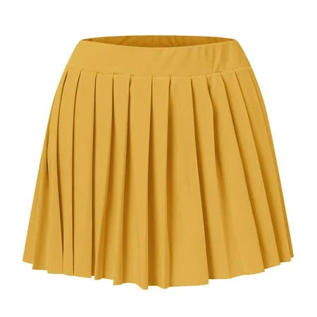 skirt Aayomet Women's Mini Pleated Tennis Skating Skirt Walmart - Gubotare Store $15.85