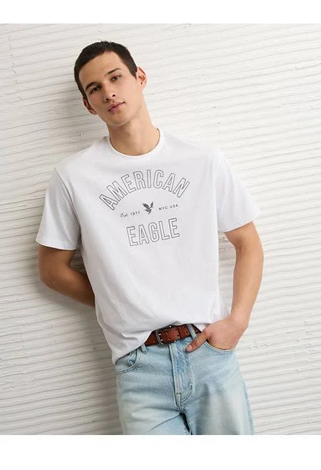 top AE Men's Lightweight Icon Graphic T-Shirt American Eagle Outfitters $9.99