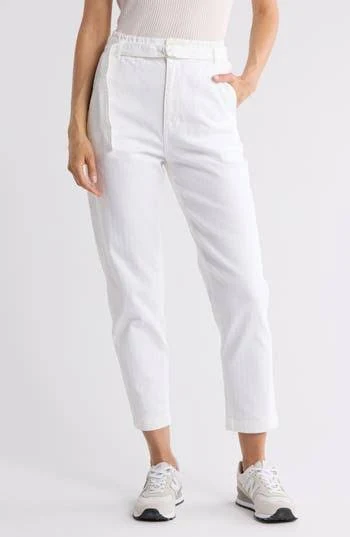 pants AG Jeans Women's Renn Belted Paperbag Pants Nordstrom Rack $22.49