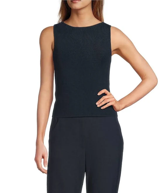 top Antonio Melani Krista Sleeveless Boat Neckline Knit Top Dillard's $79