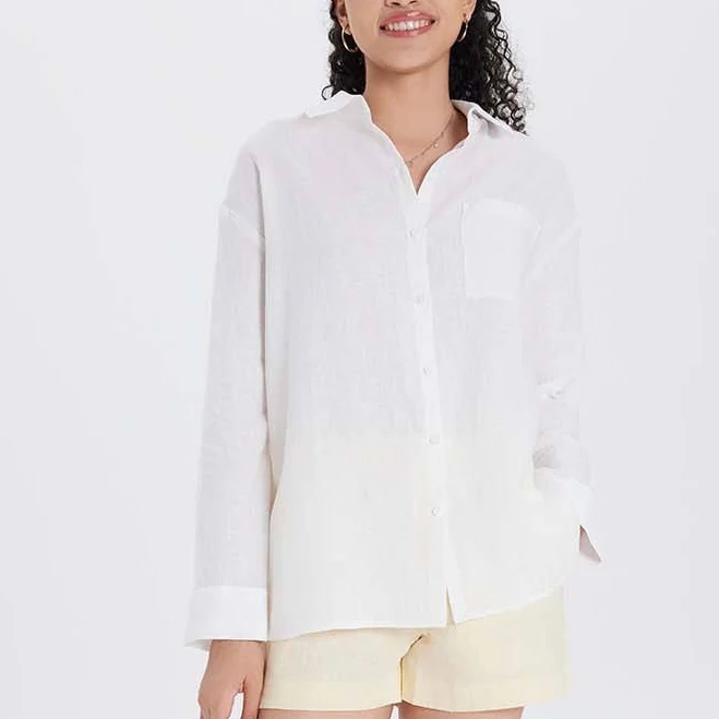 top ASOBIO 100% Linen Button-Up Shirt Asobio $79