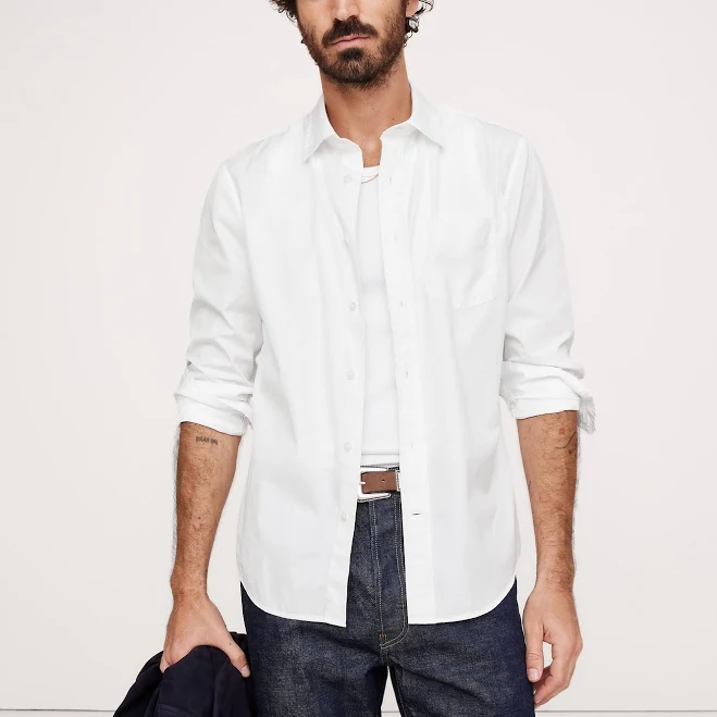 top Banana Republic Men's Standard-Fit Cotton Poplin Shirt Banana Republic $80