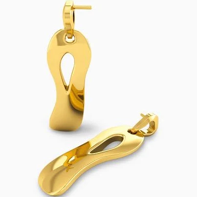 accessory Bold Gold Statement Drop Earrings ZA Zewelz $295