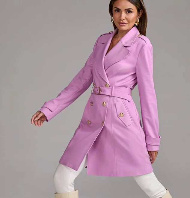 trench coat Boston Proper Modern Belted Mid Length Trench Boston Proper $159