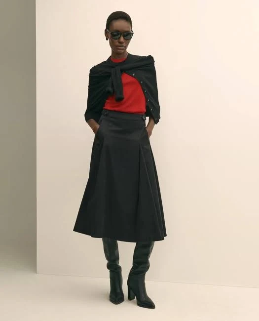 skirt Brooks Brothers Women's Cotton Twill A-Line Skirt Brooks Brothers $188