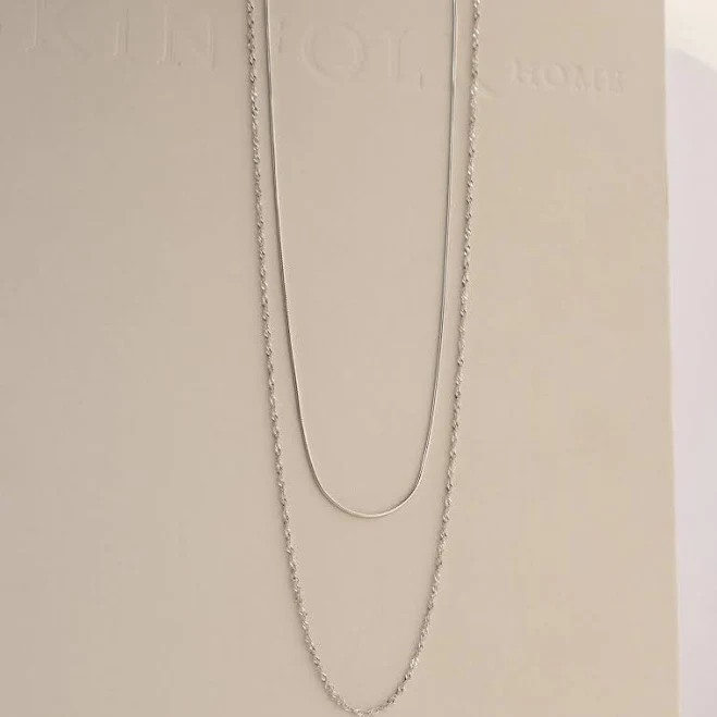 accessory Caitlyn Minimalist Monet Duo Layering Chain Necklace Caitlyn Minimalist $31.5