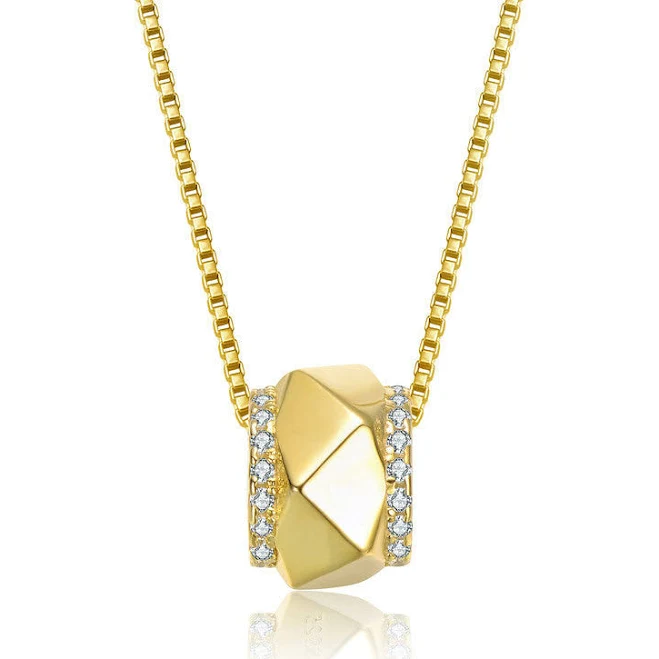 accessory Camille Geometric Gold Pendant genevivejewelry.com $84