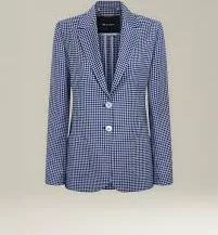 blazer Checked Wool Blazer Kiton $4840