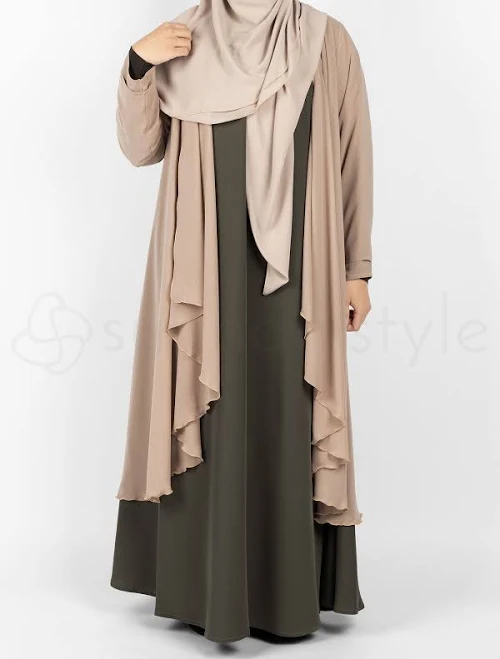 longline duster Chiffon Duster Cardigan Sunnah Style $65