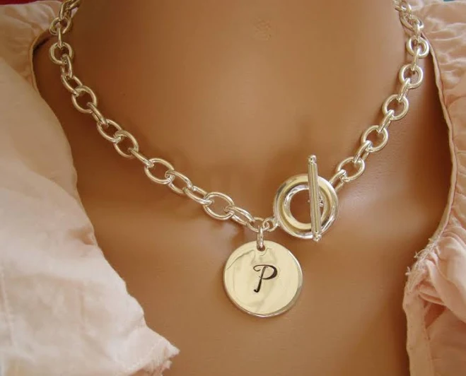 accessory Chunky Silver Chain Link Necklace Etsy - ShinyLittleBlessings $49.99
