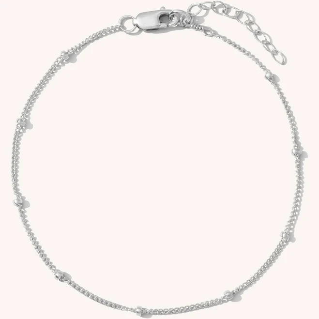 accessory Dainty Satellite Sterling Silver Chain Bracelet Simple & Dainty $52