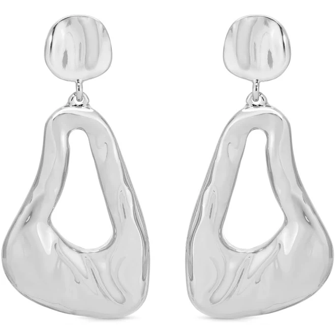 accessory Ettika Silver Plated Molten Drop Earrings Macy's $38.5