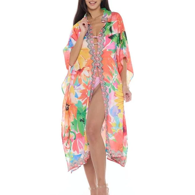 longline duster Floral Print Woven Duster Nordstrom Rack $79.97
