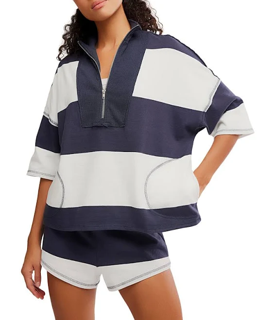 matching set Free People FP Movement Women's Retro Rugby Set Dillard's $128