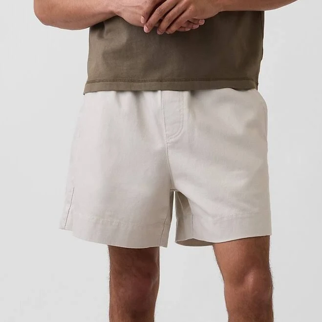shorts Gap Men's 5.5" Linen-Blend Relaxed Shorts Gap $29
