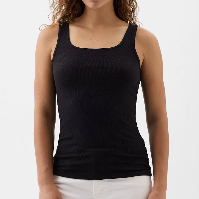 top Gap Women's Logo Ribbed Tank Top Gap Factory $11.99