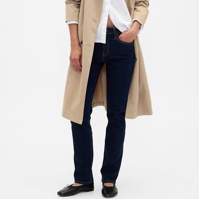 jeans Gap Women's Mid Rise Classic Straight Jeans Gap Factory $35