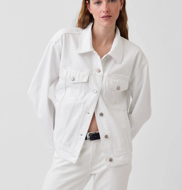 denim jacket Gap Women's Oversized Icon Denim Jacket Gap $79