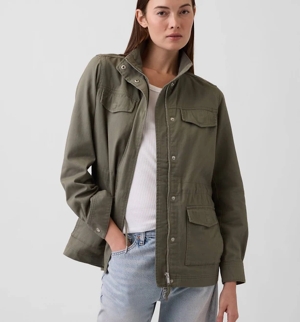 windbreaker Gap Women's Utility Jacket Gap Factory $47.99