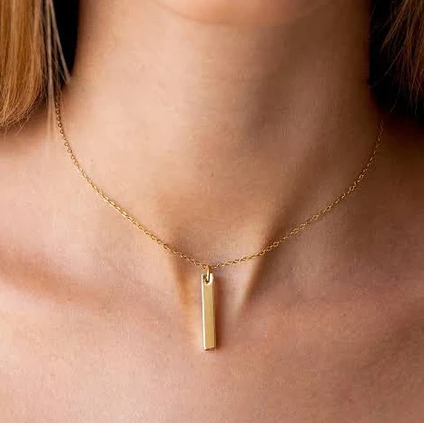 accessory Geometric Gold Necklace Etsy - JewelryByMagoo $42.3