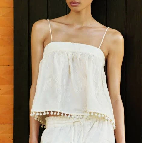 top H&M Ladies Embroidered Camisole Top H&M $39.99