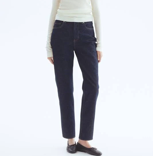 jeans H&M Ladies Mom Slim-Fit High-Waist Ankle Jeans H&M $34.99