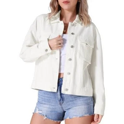 denim jacket Inspire Chic Women's Oversized Denim Jacket Target $39.99