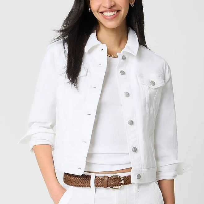 denim jacket J.Crew Women's Classic Jean Jacket J.Crew Factory $74