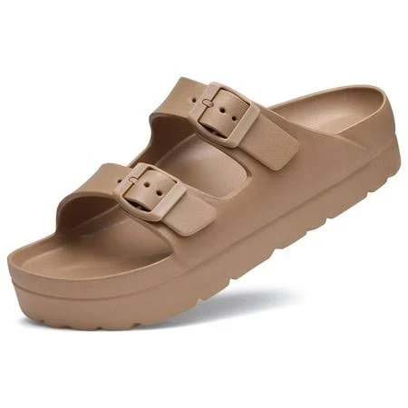 shoes Litfun Women's Thick Sole Platform Slide Sandals with Arch Support Walmart - Litfun $19.12