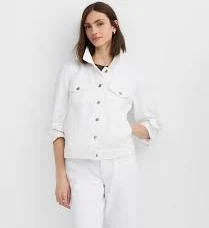 denim jacket Loft Women's Denim Trucker Jacket LOFT $49.97