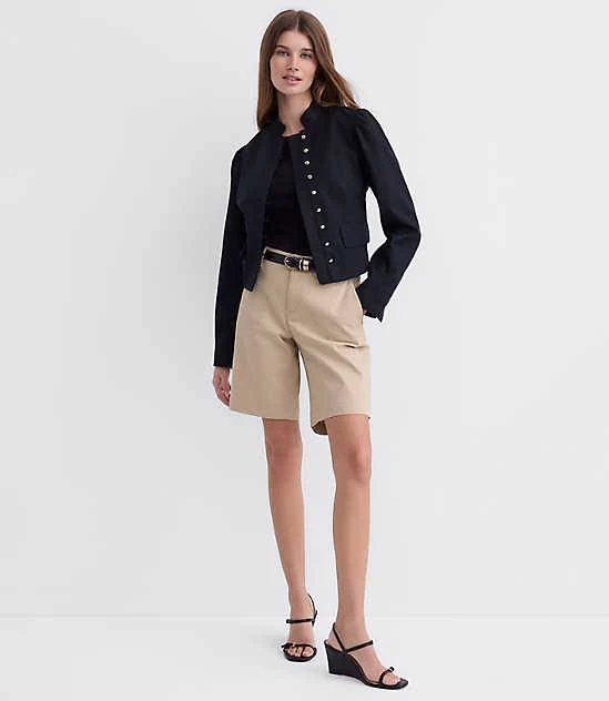 bottoms Loft Women's Monroe Chino Bermuda Shorts LOFT $29.73