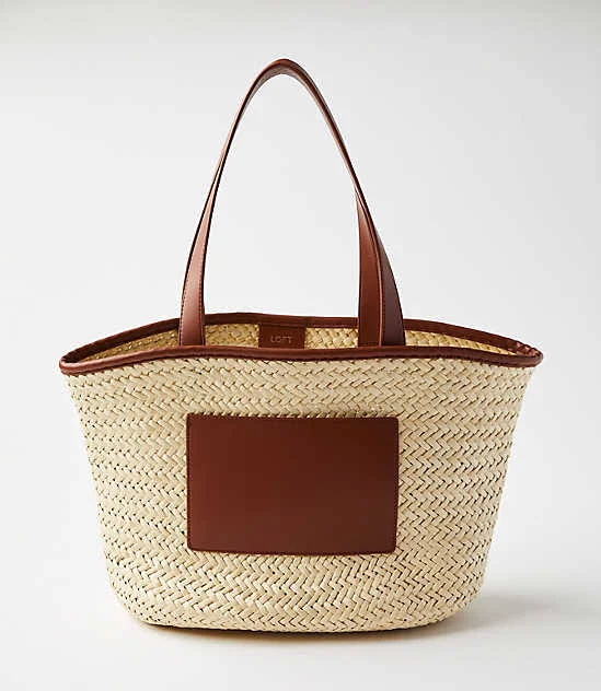 bag Loft Women's Straw Basket Tote LOFT $29.75